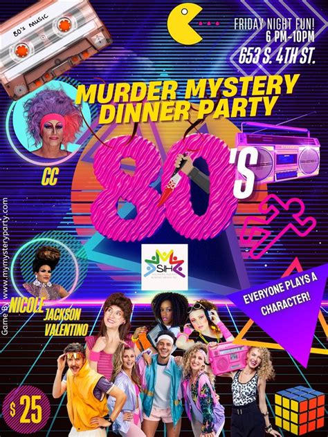 Murder Mystery Dinner 80's Murder Mystery Party - Buy tickets