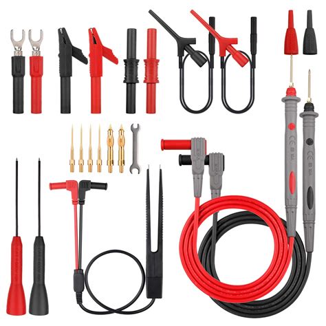 Micsoa MICTL-038 Premium Test Leads Set, Digital Multimeter Leads Kit Multimeter Probes ...