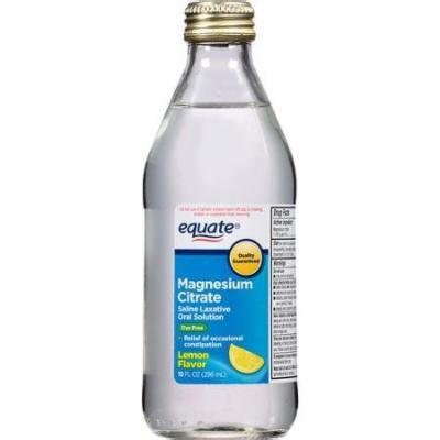 Equate Magnesium Citrate Oral Solution - Saline Laxative - Lemon Flavor ...