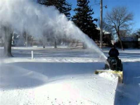 John Deere x540 with 47" Snowblower - YouTube