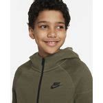 Nike Hoodie NSW Tech Fleece 24 - Medium Olive/Black Kids | www.unisportstore.com