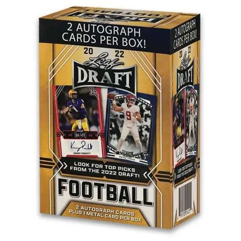 NFL Leaf 2022 Draft Football Trading Card HOBBY BLASTER Box 2 ...