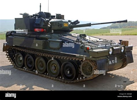 Scimitar tank during tank training at The Armour Centre at Bovington ...