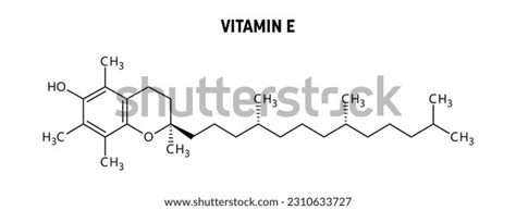 Vitamin E Molecular Structure Vitamin E Stock Vector (Royalty Free ...