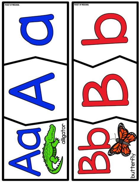 3-Piece Alphabet Puzzles for Preschool, Pre-K, and Kindergarten ...