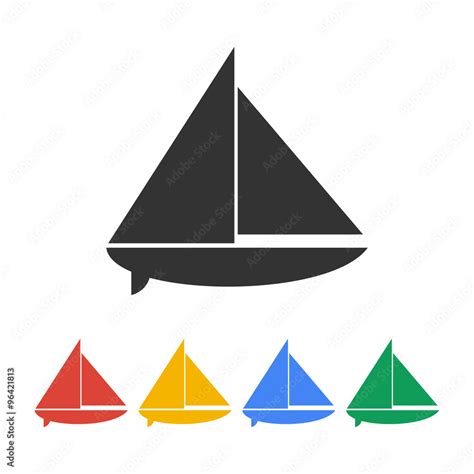 boat vector black silhouette Stock Vector | Adobe Stock