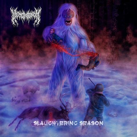 Brutal death metal artwork: Wretched Horror Scum - Slaughtering Season