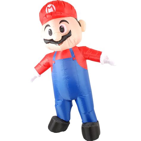 2019 New Inflatable Mario Costume Adult Super Mario Fantasy Cosplay Mascot Halloween Costume For ...