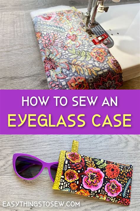How to Make an Eyeglass Case | Quilted eyeglass cases, Fabric eyeglass ...