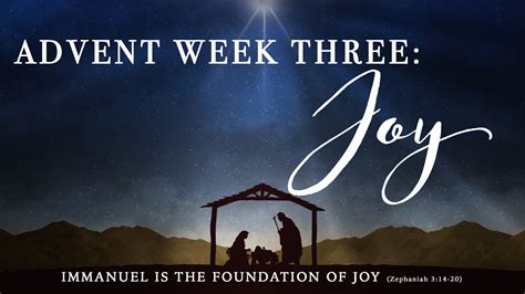 Advent Week 3: JOY