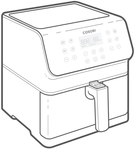 COSORI CS358-AF Smart WiFi 5.8 Quart Air Fryer with 100 Recipes User Manual