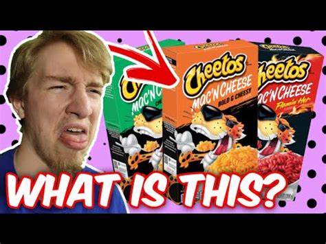 I Tried 3 Different Flavors of CHEETOS Mac N Cheese and this is how it ...