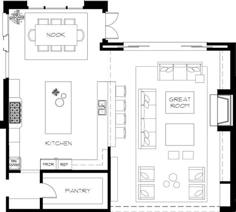 How to Hack an Open Floor Plan Living Room | Large living room layout, Living room plan, Living ...