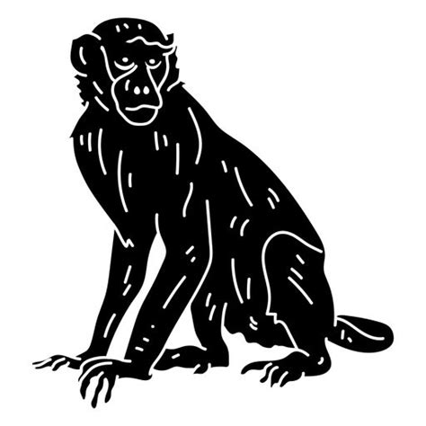 Capuchin Monkey Silhouette PNG & SVG Design For T-Shirts | Abstract art paintings acrylics ...