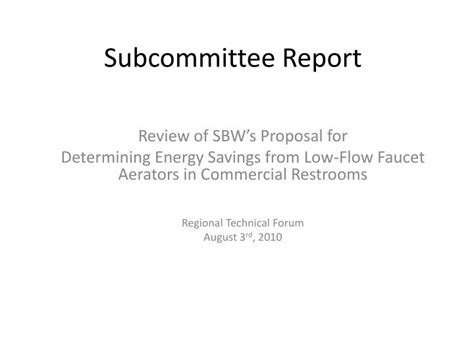 PPT - Subcommittee Report PowerPoint Presentation, free download - ID:3377432