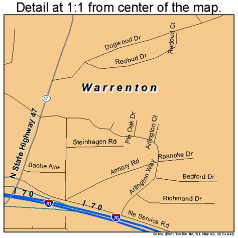 Warrenton Missouri Street Map 2977128