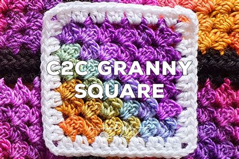 Crochet Corner to Corner RECTANGLE C2C Granny Stitch [Free Video Tutorial & Written Pattern ...