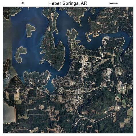 Aerial Photography Map of Heber Springs, AR Arkansas