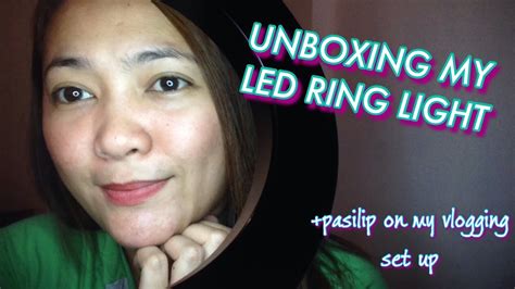 UNBOXING MY 16CM LED DIMMABLE RING LIGHT| MY VLOGGING SET UP - YouTube