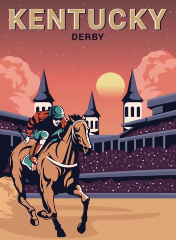 Kentucky Derby Postcard 198747 Vector Art at Vecteezy