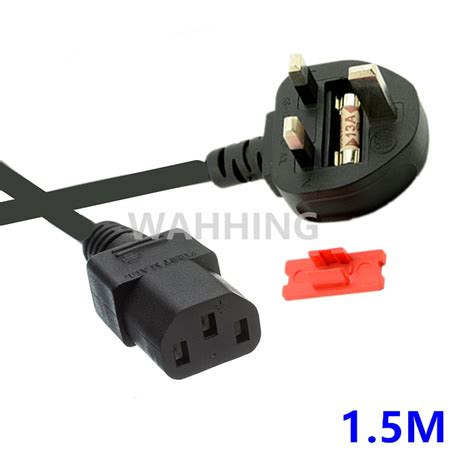 UK Plug 3Pin Power Cord Cable 3 Prong Computer AC Adapter Lead 3 Pin Power Adapter Cable 3A 250V ...