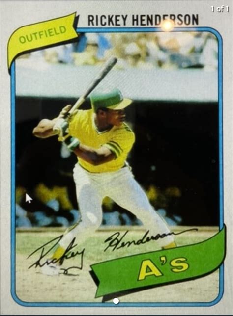 1980 Topps #482 Rickey Henderson Rookie Card | LUDEX