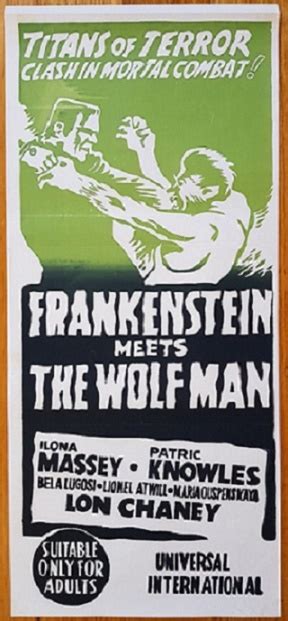 Frankenstein Meets The Wolf Man — Vintage Movie Posters Forum