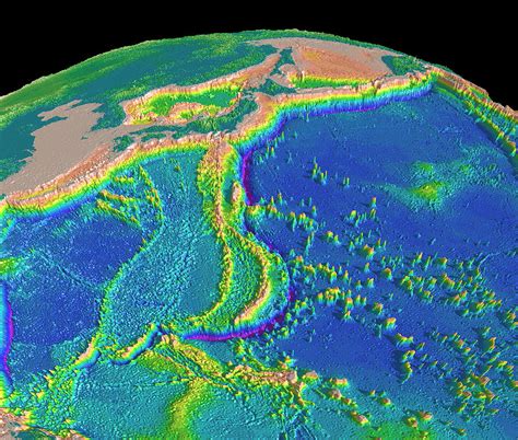 Mariana Trench Sea Floor Topography Photograph by Us Geological Survey