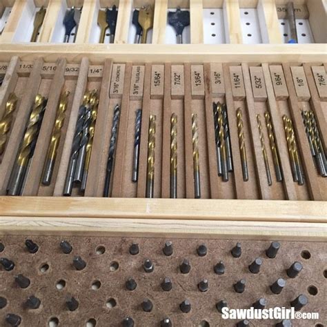 Drill Bit Storage Tray - Sawdust Girl®