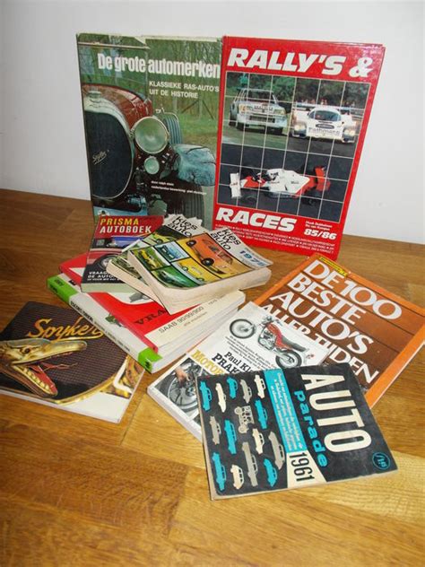 11 x old car books with lots of pictures in color and - Catawiki