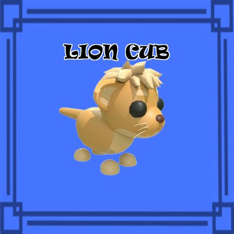 Lion Cub NORMAL NO POTION Adopt Me - Buy Adopt Me Pets - Buy Adopt Me Pets Online - Buy RF Pets