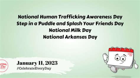 JANUARY 11, 2023 | NATIONAL HUMAN TRAFFICKING AWARENESS DAY | NATIONAL ...