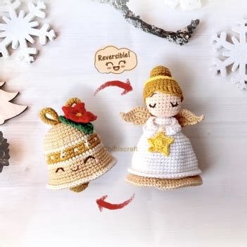 Reversible Christmas Angel and Bell amigurumi pattern - Amigurumi.com