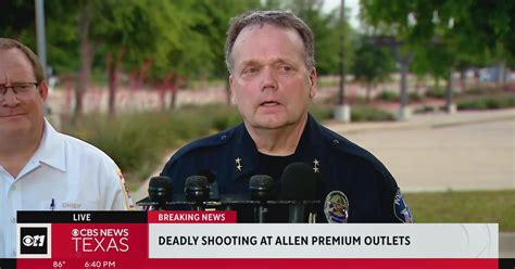 Allen police chief gives updates on shooting at Allen Premium Outlets ...