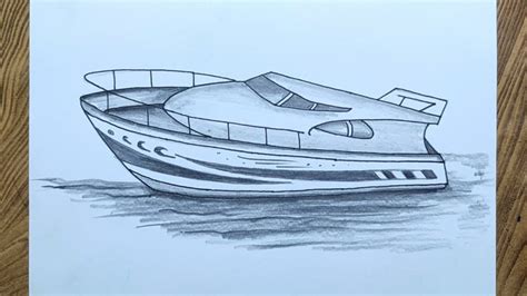 Speed boat drawing easily/ How to draw speed boat step by step easy method - YouTube