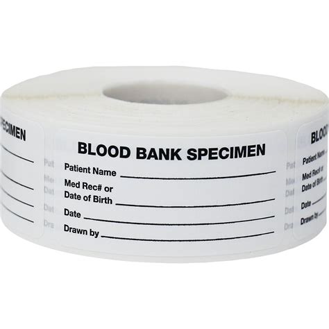 Food Bank Specimen Info Labels - InStockLabels.com