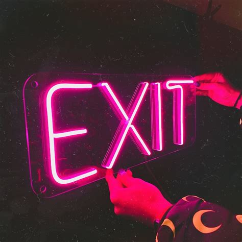Exit Sign - Etsy UK
