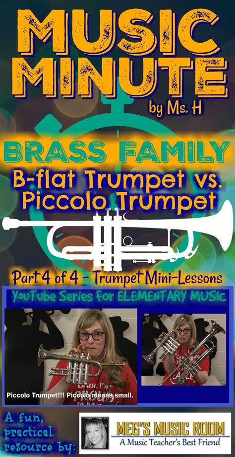 Music minute brass family trumpet part 4 piccolo trumpet vs bb trumpet ...