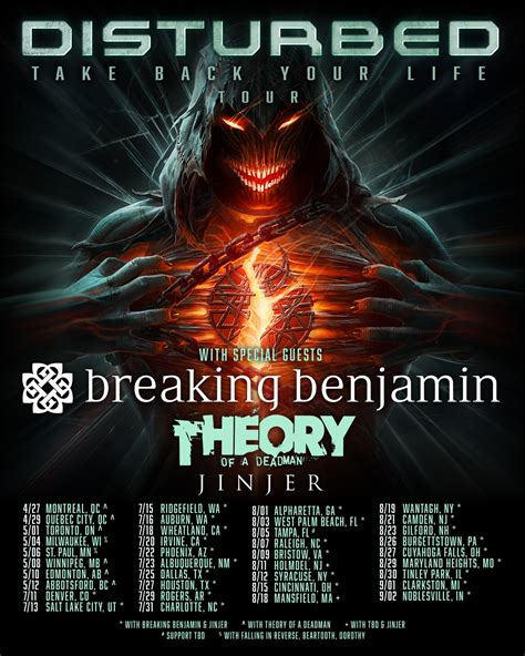 Disturbed | Take Back Your Life Tour Announced in USA & Canada