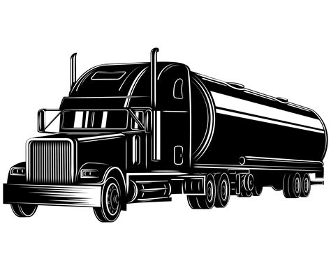 Free 188 Silhouette Semi Truck Svg Free SVG PNG EPS DXF File