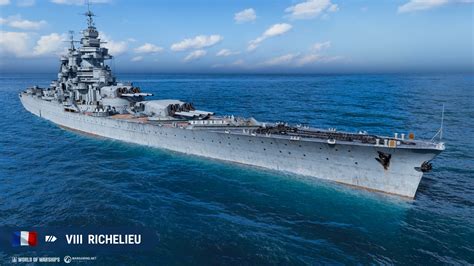 WOWS -Richelieu - VIII. Tier - MN Battleship - Bitevní lodě - World of Wars