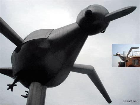 철 이야기 - 날아가는 새 ( 키네틱아트 조형물, 금속 조형물 조각 ) : 키네틱 아트 제작