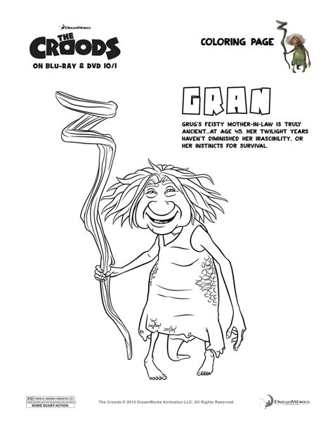 Coloring Page The Croods Coloring Pages Free Kids Coloring Pages ...