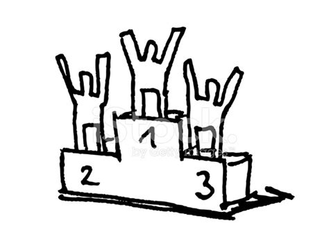 Winners Podium Sketch Stock Photo | Royalty-Free | FreeImages