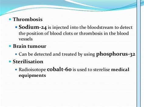 Uses of radioisotopes