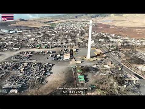 DAY AFTER FIRE FOOTAGE: 4K Drone Lahaina Maui Fire - Longest & Most ...