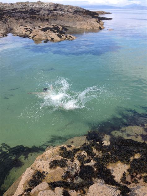 A cold May swim, Balnahard beach, Isle of Colonsay | Colonsay, Beach, Idyllic