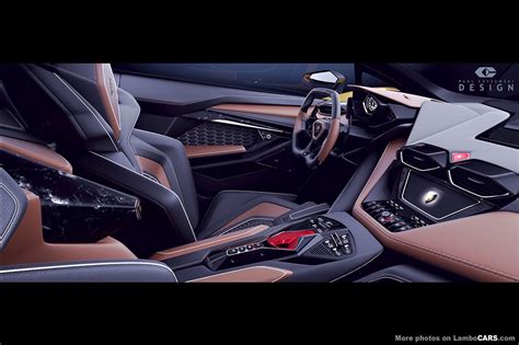 the interior of a sports car with leather and wood trims, including steering wheel