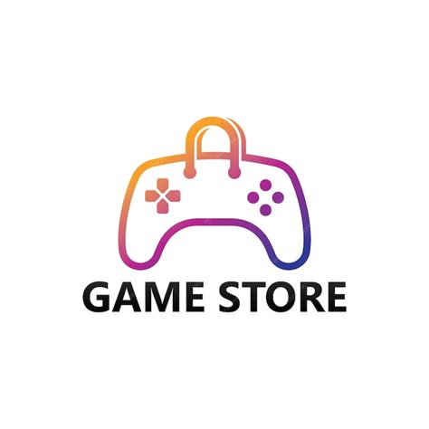 Premium Vector | Game store logo template design