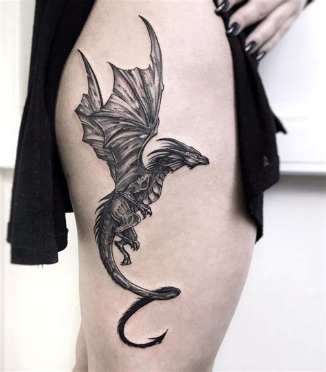 165+ Dragon Tattoo Designs For Girls (2020) Arms, Shoulder, Chest in 2020 | Body art tattoos ...